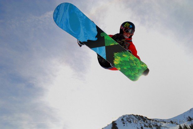 "Snowboarding at Mammoth Mountain"