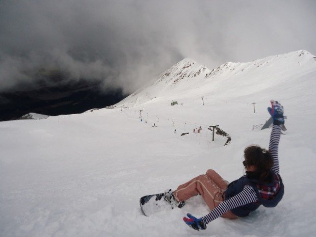"Snowboarding at Mt Cheeseman"