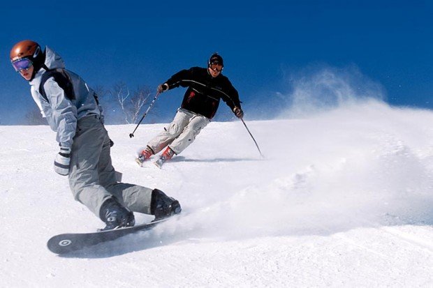 "Snowboarding at Ski Chantecler"