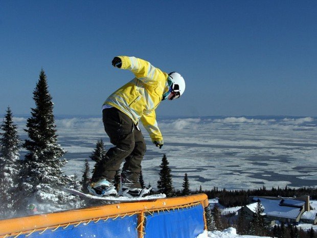 "Snowboarding at Val d' Irene"