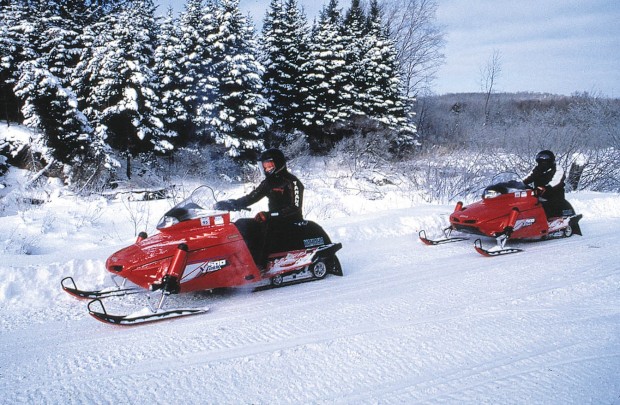 "Snowmobiling Crystal Springs Snow Park"