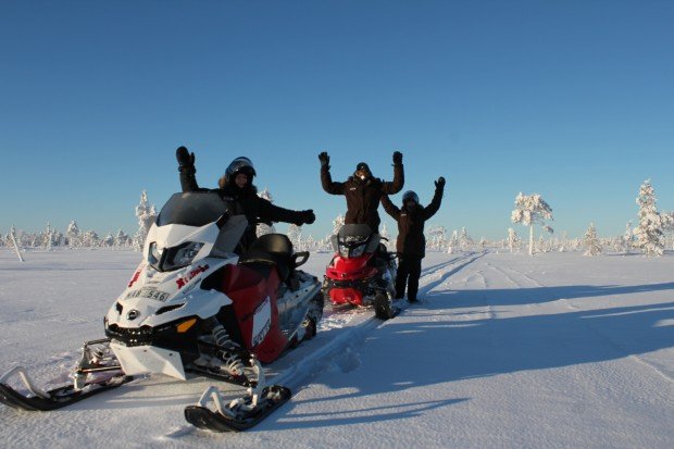 "Snowmobiling Easton Lake Snow Park"