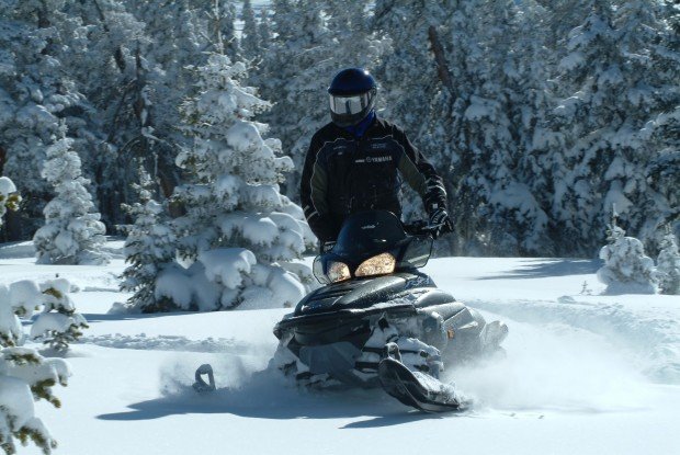 "Snowmobiling French Cabin Snow Park"
