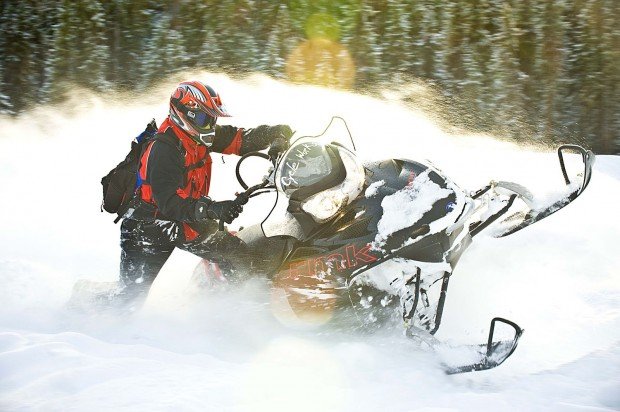 "Snowmobiling Gold Creek Snow Park"