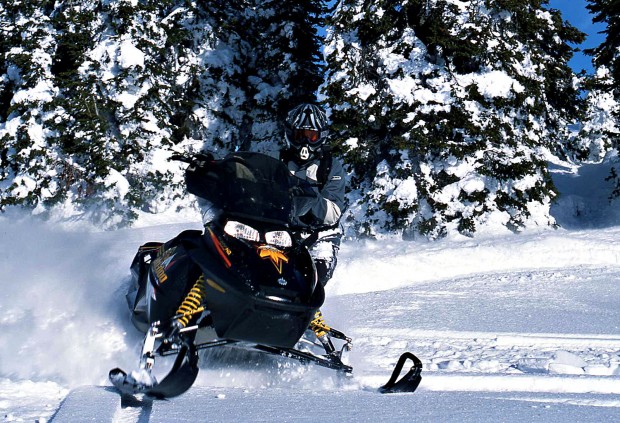 "Snowmobiling Reecer Creek Snow Park"