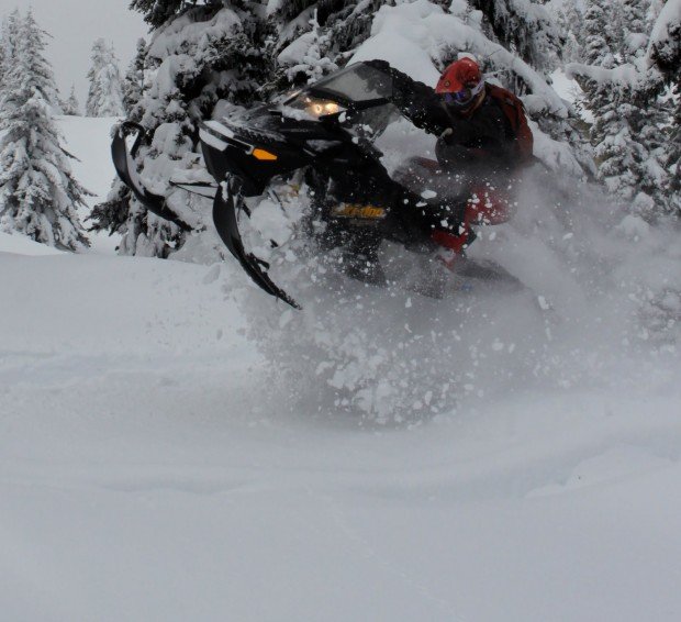 "Snowmobiling Stevens Pass Ski Resort"