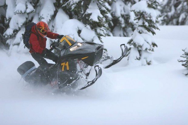 "Snowmobiling at Copper Mountain"