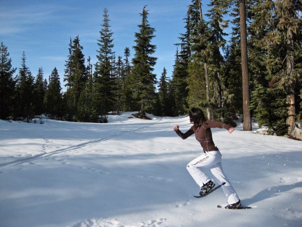 "Snowshoeing Wenatchee-Ridge-Trail"