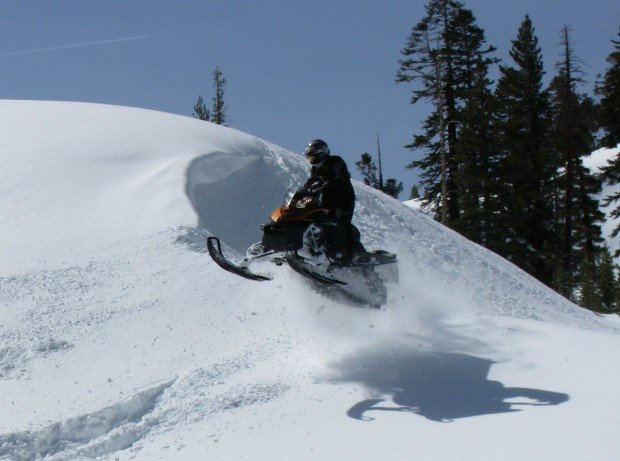 "Sonora Pass Snowmobiler"