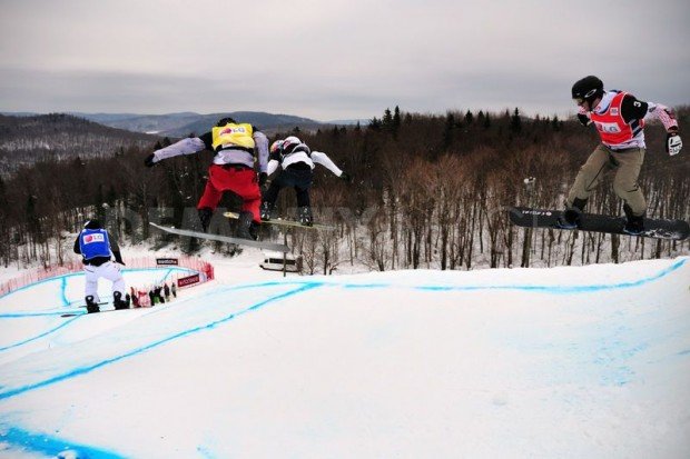 "Stoneham Snowboarding race"