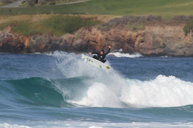 "Surfing at Carmel River State Beach"