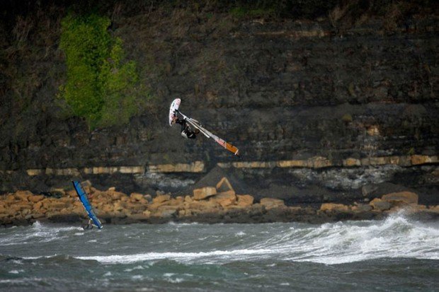 "Windsurfers at Oxwich Bay"