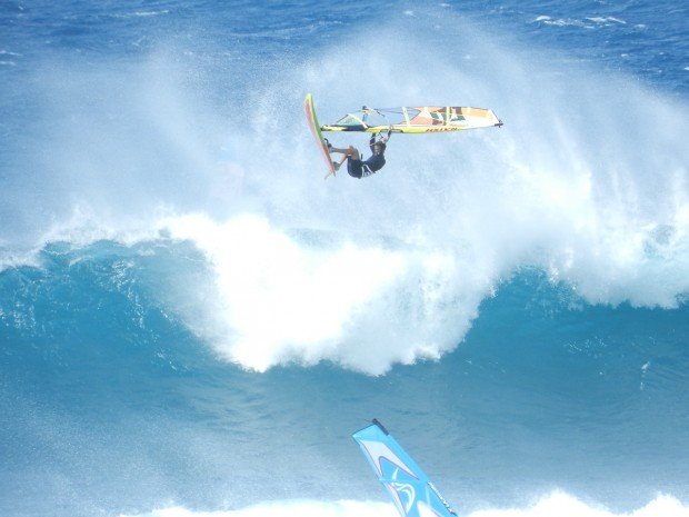 "Windsurfing Paia Bay"