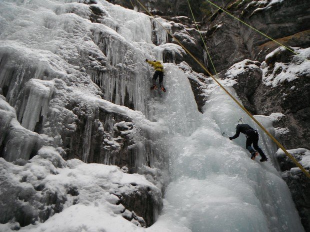 "Flirting with danger on the frozen cliffs of Yosemite National Park"