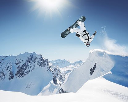 "snowboarding jumps"