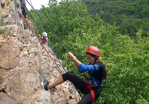 "Abseiling"