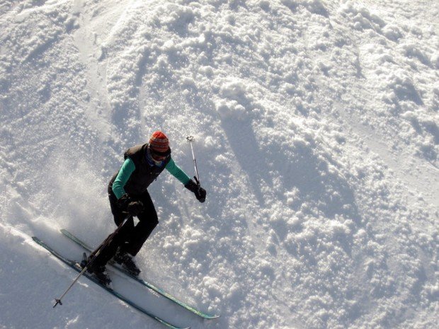 "Alpine Skiing at Mont Garceau"