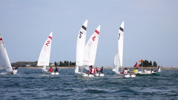 "Chappaquoit Beach Sailing Ships"