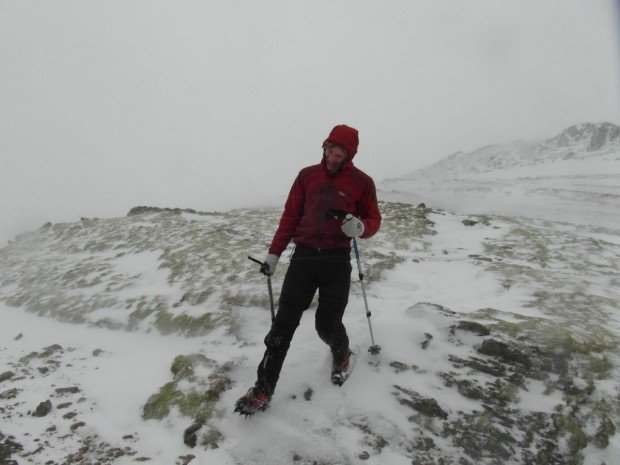 "Hiker at Ladhar Bheinn"