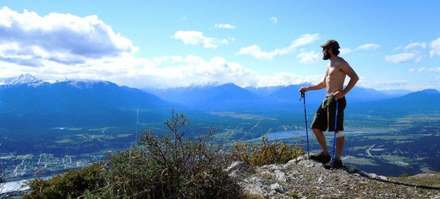 Hiker at Swansea