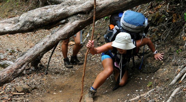 "Hiking Muliwai Trail"