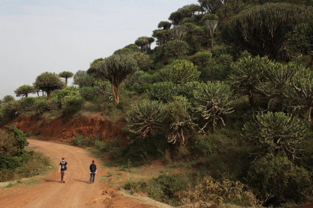 "Hiking trail at Mount Longonot"