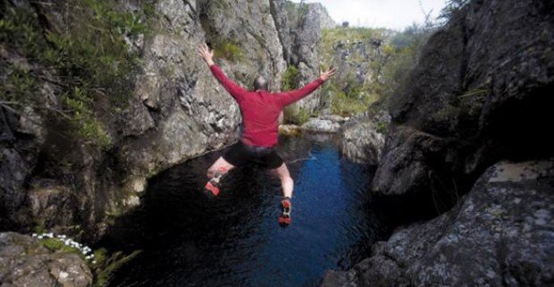 "Hottentos Holland Mountains Cliff Jumping"
