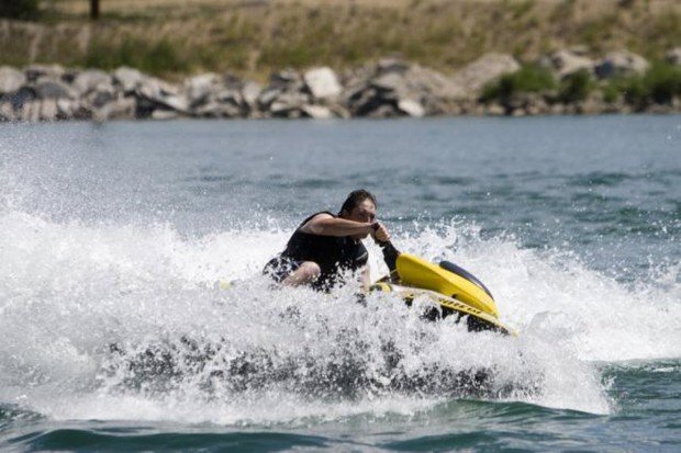 "Jet Skiing at Chatfield Reservoir"