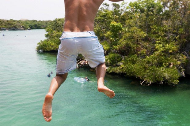 "Kamikaze Canyon Cliff Jumping"