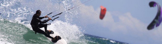 "Kiteboarder at West Dennis Beach"