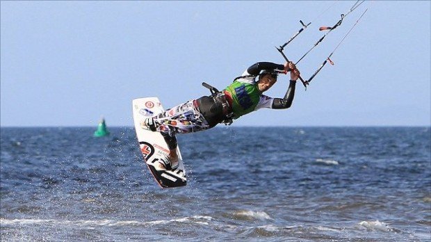 "Kitesurfing, Aberdeenshire"