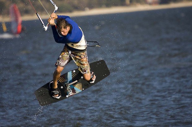 "Kitesurfing, Pelican Point"