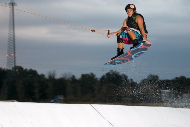 "Kitesurfing at Brenton Lake"
