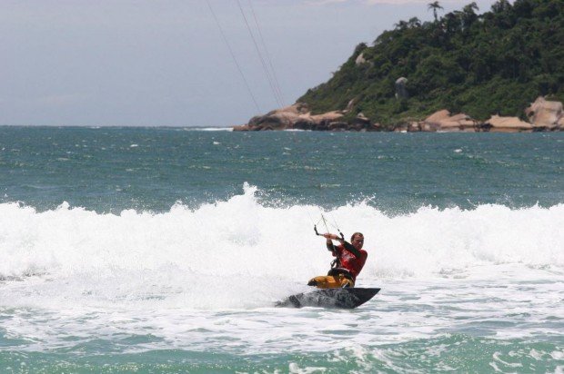 "Kitesurfing at Florianopolis"