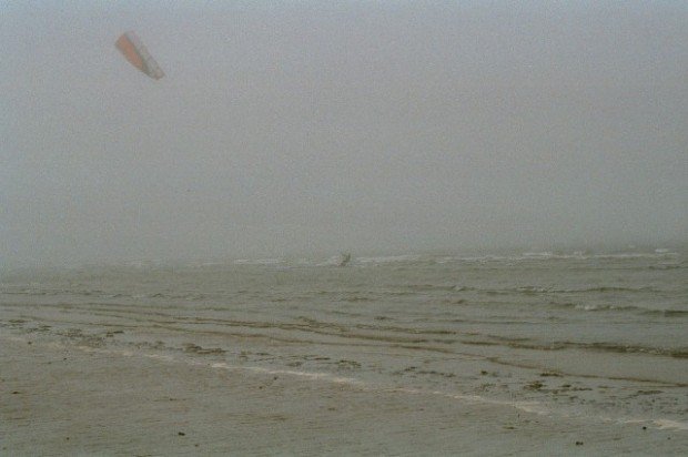 "Kitesurfing at North Scotland"