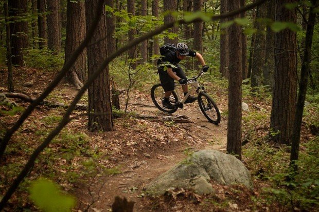 "Lowell Dracut Tyngsboro State Forest Mountain Biker"