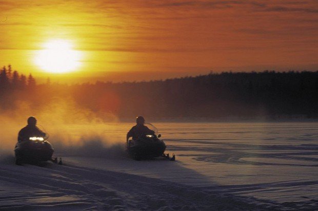 "Mont Garceau Snowmobiling"