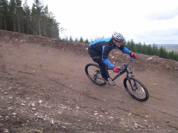 "Mountain Biker at Kirkhill"