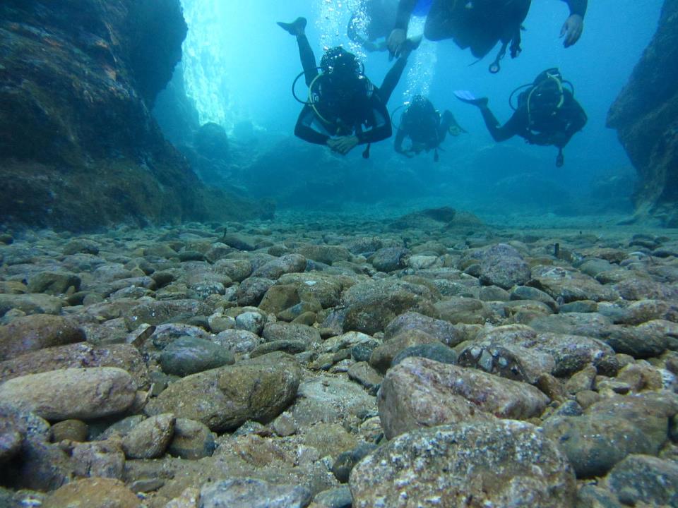 Scuba Diving Mykonos Island Cyclades Aegean Islands Greece