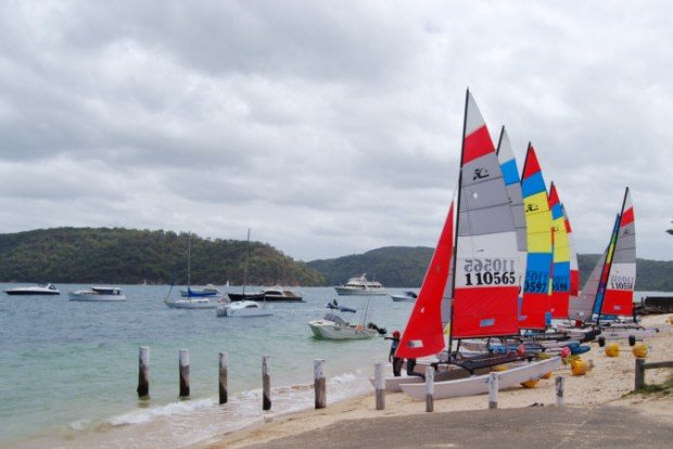 "Sailing at Palm Beach Sydney"