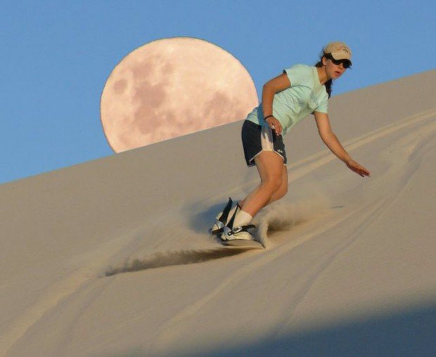 "Sandboarding at Betty's Bay"