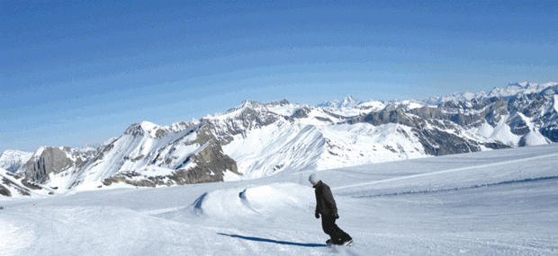 "Ski Mont Gabriel Snowskating"