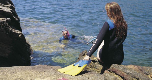 "Snorkeling at Gordons Bay"