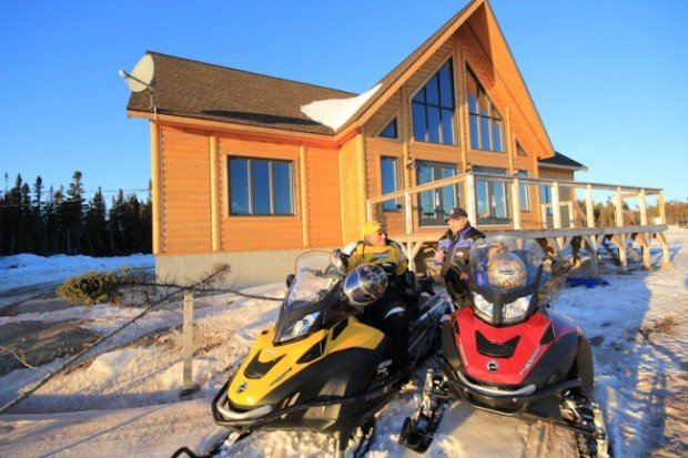 "Canada tour on snowmobiles"