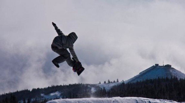 "Snowboarding at Le Massif de Charlevoix"