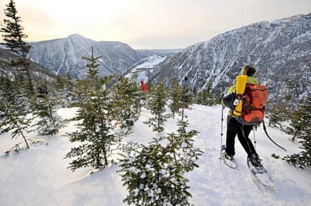 "Snowshoeing at Le Massif de Charlevoix"