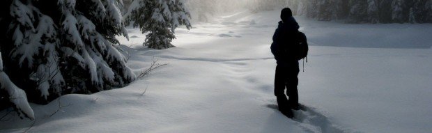 "Snowshoeing at Mont la Reserve"