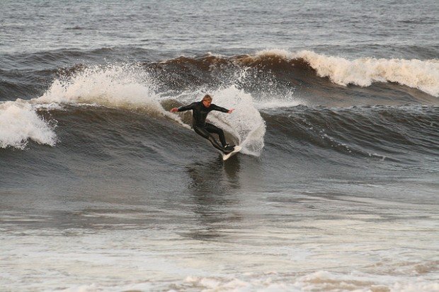 "Surfer at Lossie"