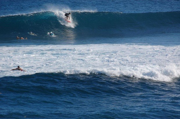 "Surfing Chocks Beach"