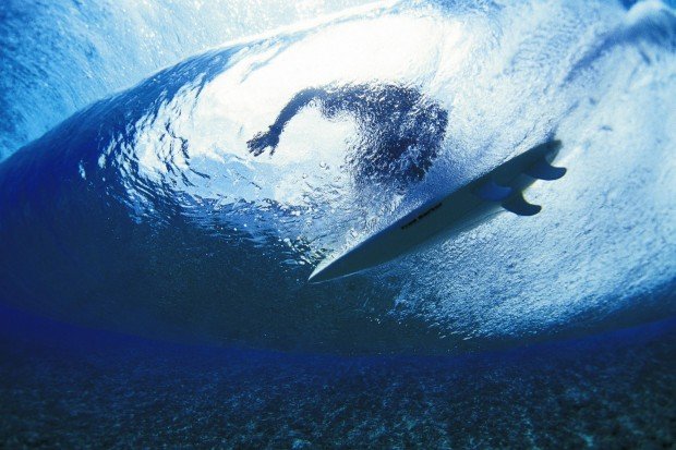 "Surfing Kona Tiki Beach"